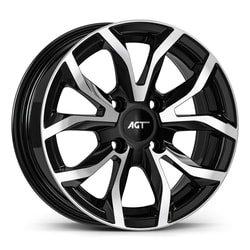 7.0X16" PCD 4X108 FD Wheels 634 ET38  67.1 mm BLACK DIAMOND