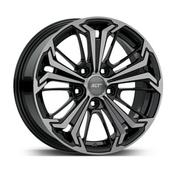 7.0X16" PCD 5X108 AGT Wheels 16267 ET45 67.10 mm Black Diamond