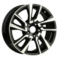 7.0X16" PCD 5X112 AGT Wheels 16077 ET35 67.10 mm Silver Black Diamond