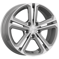 7.0X16" PCD 5X112 AGT Wheels 57.10 mm ET45 Silver Diamond