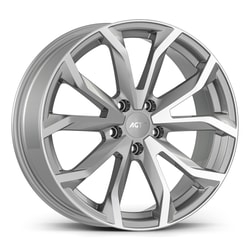7.0X16" PCD 5X120 AGT Wheels 16034 ET35 65.10 mm Silver Diamond