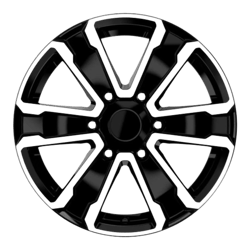 7.0X16" PCD 6X130 Kormetal 1266 ET45  84.1 mm BLACK DIAMOND