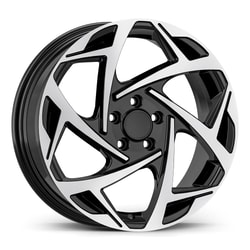 7.0X17" PCD 4X100 AGT Wheels 17290 ET35 67.10 mm Gloss Black Diamond