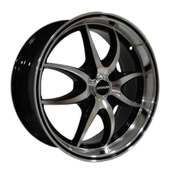 7.0X17" PCD 4X100 BK BK-176 BLACK DIAMOND ET35 73.1 mm