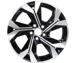 7.0X17" PCD 4X100 Sonic 02S1026 ET35 67.10 mm Deep Black Diamond Gloss