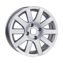 7.0X17" PCD 4X108 Truva Wheels 270 ET20 SILVER 65.1 mm