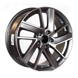 7.0X17" PCD 5X112 FD Wheels 17128 GUN METAL DIAMOND ET45 57.1 mm