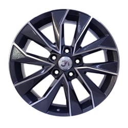 7.0X17" PCD 5X112 FD Wheels 17129 GUN METAL DIAMOND ET45 57.1 mm