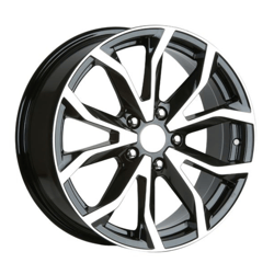 7.0X17" PCD5X105 AGT Wheels 734-2 ET38 Matt Black Diamond 56.6 mm