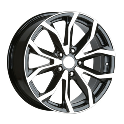 7.0X17" PCD5X110 FD Wheels 734-2 ET38 Matt Black Diamond 65.1 mm