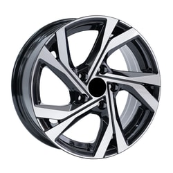 7.0X17" PCD5X114 AGT Wheels 156 ET35 Black Diamond 73.1 mm