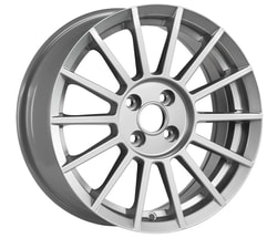 7.5X17" PCD 4X100 EMR Wheels S1018-01 ET35 67.10 mm Silver Gloss