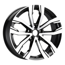 7.5X17" PCD 4X100 Sonic S1053 ET40 60.10 mm Black Diamond