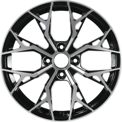 7.5X17" PCD 4X108 Arceo Wheels ARC-M01-20 ET35 BLACK DIAMOND 63.4 mm