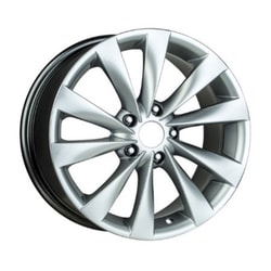 7.5X17" PCD 5X114 FD Wheels 731-3 BLACK FULL SILVER ET40 67.1 mm
