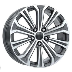 7.5X17" PCD 5X114 Kormetal DY607 GUN METAL DIAMOND ET45 60.1 mm