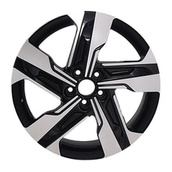7.5X18" PCD 5X112 AGT Wheels 18204 ET50 67.10 mm Matt Black Diamond