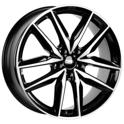 7.5X19" PCD 5X112 CMS 1130 ET50 57.10 mm Diamond Black Gloss