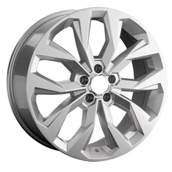 7.5X19" PCD 5X114 AGT Wheels 19206 ET44.5 Full Silver 67.10 mm