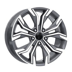 7.5X17" PCD 4x100 Kormetal Jant DY667 Gun Metal Grey Diamond ET40 60.1 mm