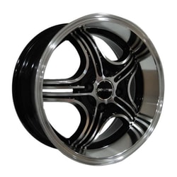 8.0X16" PCD 5X112 Zent ZENT-Z117 BLACK DIAMOND ET35 66.6 mm
