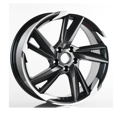 8.0X18" PCD 5X108 Kormetal DY1208 GUN METAL DIAMOND ET45 67.1 mm