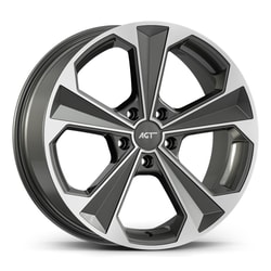 8.0X18" PCD 5X112 AGT Wheels 18062 ET38 72.60 mm Titan Diamond