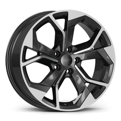 8.0X18" PCD 5X112 AGT Wheels 18252 ET35 66.50 mm Black Diamond