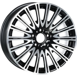 8.0X18" PCD 5X112 EMR Wheels EMR-E256-02 ET43 BLACK DIAMOND 66.5 mm