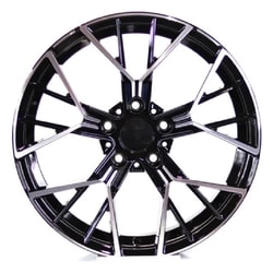 8.0X18" PCD 5X112 Kormetal DY718 BLACK DIAMOND ET30 66.6 mm