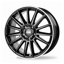 8.0X18" PCD 5X112 RC 1017 BLACK LIP DIAMOND ET43 66.6 mm