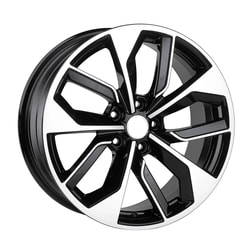 8.0X18" PCD 5X112 Truva Wheels 162 ET40 66.45 mm BLACK POLISH