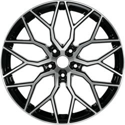 8.0X18" PCD 5X120 EMR Wheels EMR-A368-02 ET35 72.6 mm BLACK DIAMOND