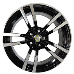 8.0X18" PCD 5X120 FD Wheels 18097 BLACK DIAMOND ET35 72.6 mm