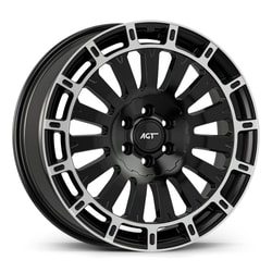 8.0X18" PCD 6X120 AGT Wheels 18169 74.60 mm Matt Black Diamond