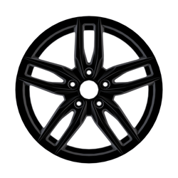 8.0X18" PCD5X120 AGT Wheels 18172-1 ET72.6 Gloss Black 72.6 mm