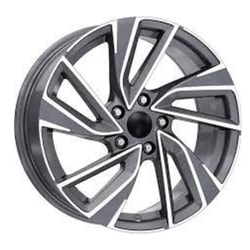 8.0X19" PCD 5X112 EMR Wheels EMR-DY-729-02 TITANIUM GREY DIAMOND ET40 57.1 mm
