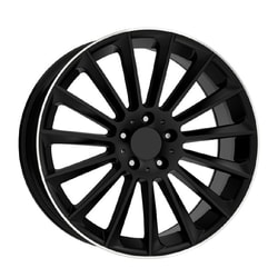8.0X19" PCD 5X112 EMR Wheels EMR-DY919-02 BLACK DIAMOND ET45 57.1 mm