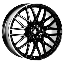 8.0X19" PCD 5X120 CMS 1064 ET52 65.10 mm Diamond Rim Black Gloss