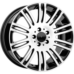 8.5X18" PCD 5X112 Kormetal DY328 BLACK DIAMOND ET38 66.6 mm