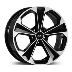 8.5X19" PCD 5X112 AGT Wheels 19062 Bavyera ET38 72.6 mm Black Diamond
