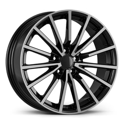 8.5X19" PCD 5X112 AGT Wheels 19288 66.50 mm Matt Black Diamond