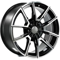 8.5X19" PCD 5X112 EMR Wheels EMR-W928-05 ET40 BLACK DIAMOND 66.45 mm