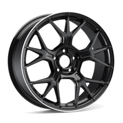 8.5X19" PCD 5X112 Sonic S1046 ET42 66.60 mm Matt Black Lip Diamond