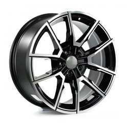 8.5X19" PCD 5X112 STW Wheels 928 BLACK DIAMOND ET40 66.45 mm