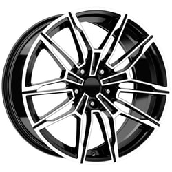 8.5X19" PCD 5X120 Kormetal DY1249 BLACK DIAMOND TINT ET33 72.6 mm