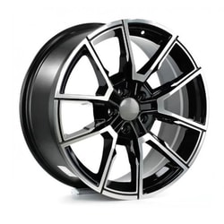 8.5X19" PCD 5X120 STW Wheels 928 BLACK DIAMOND  ET40 72.6 mm