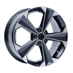 8.5X19" PCD5X108 AGT Wheels 19062 ET38 Matt Black Diamond 72.6 mm