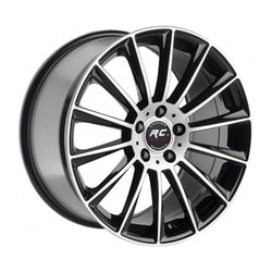 8.5X20" PCD 5X112 RC 1017 BLACK POLISH ET38 66.6 mm