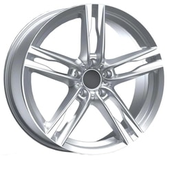 8.5X20" PCD 5X120 AGT Wheels 20179-1 ET35 Full Silver 72.60 mm